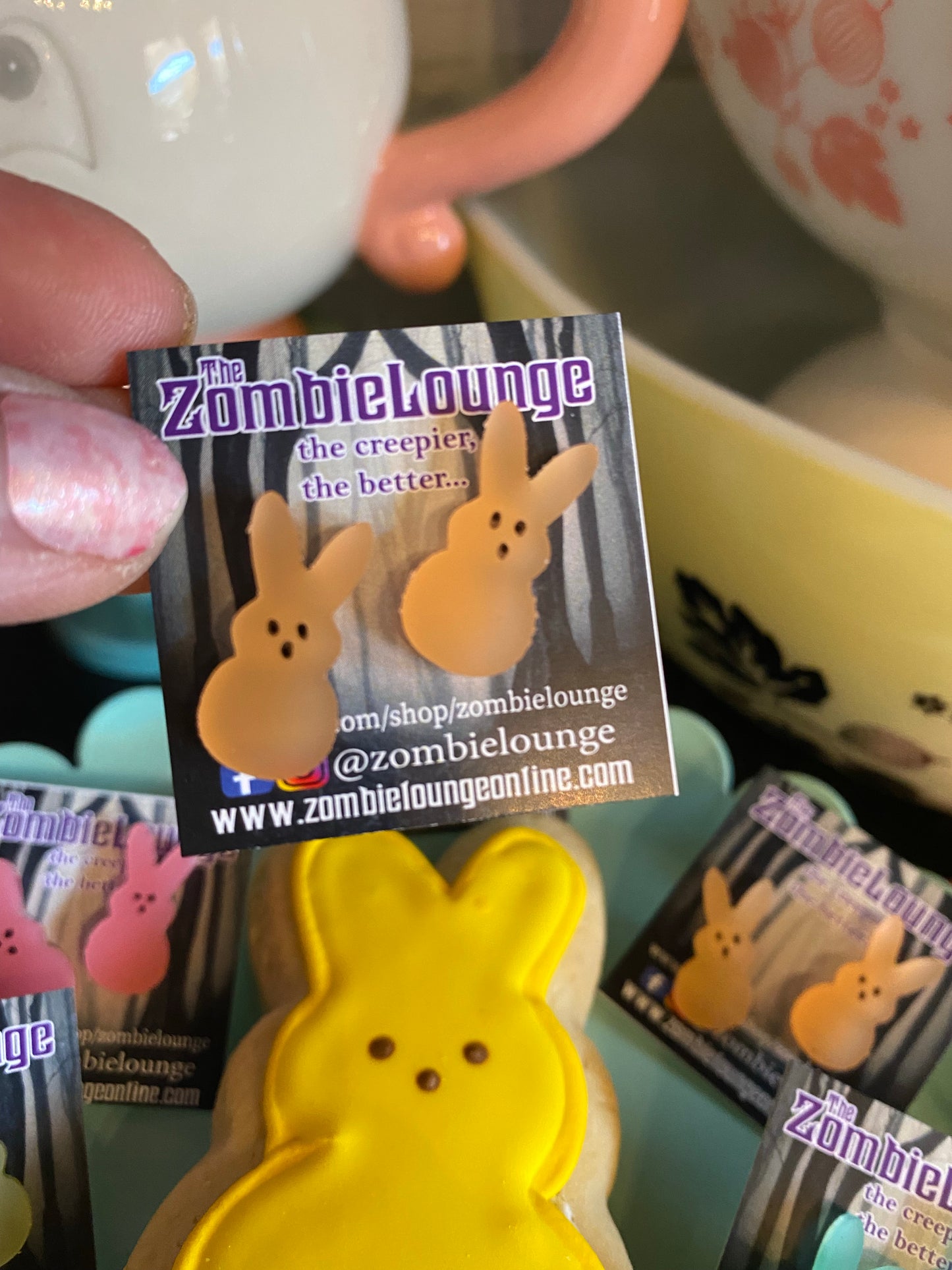 Peeps Bunny Stud Earrings