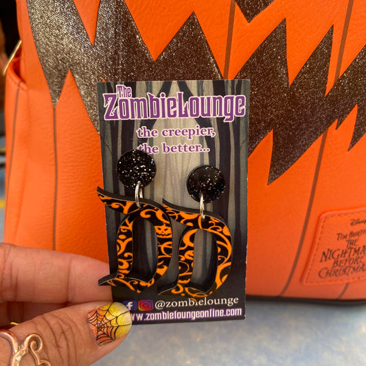 Halloween Vintage D Earrings