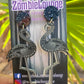 Flamingo Skeleton Earrings