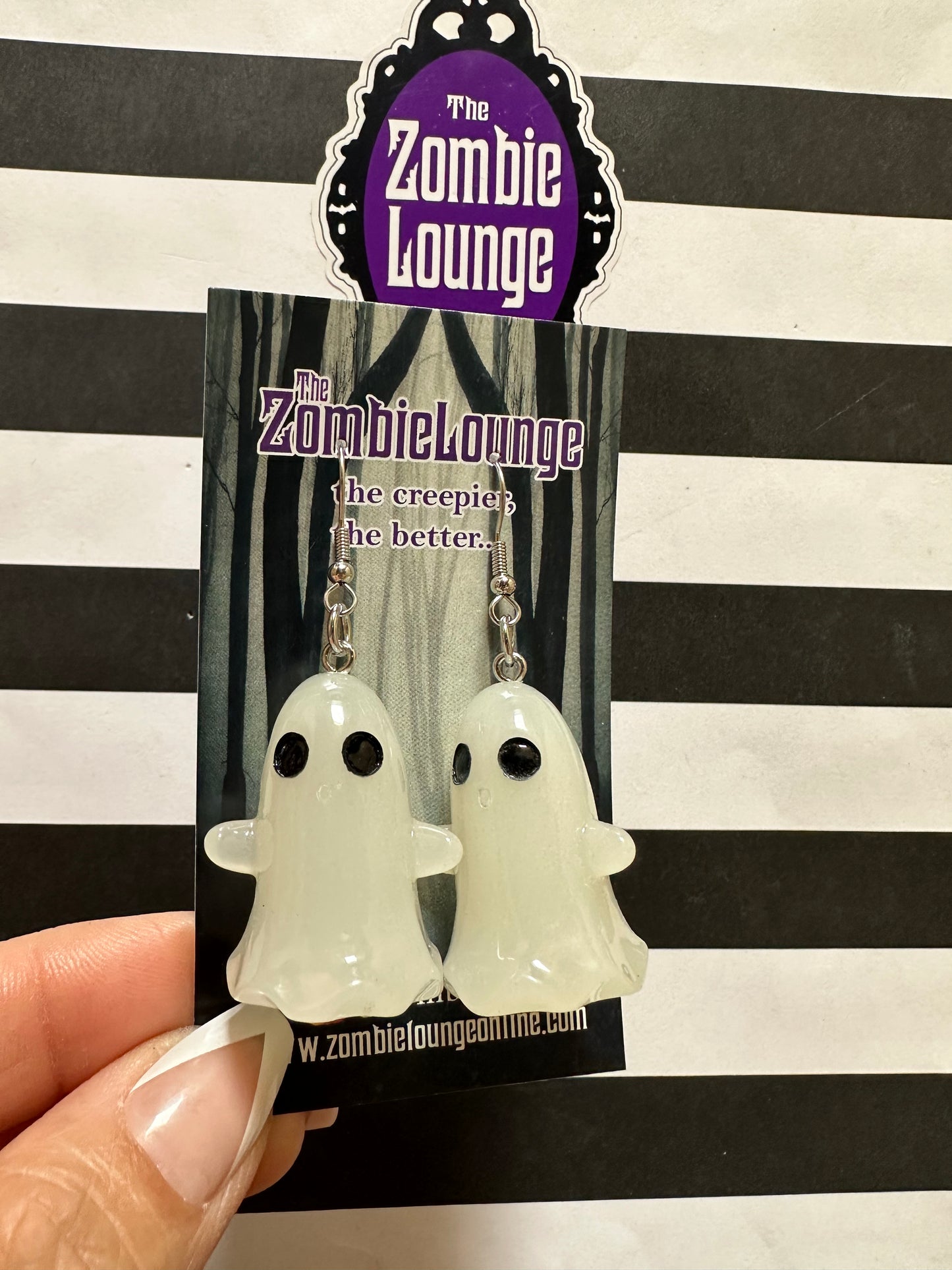 Ghost Resin Earrings
