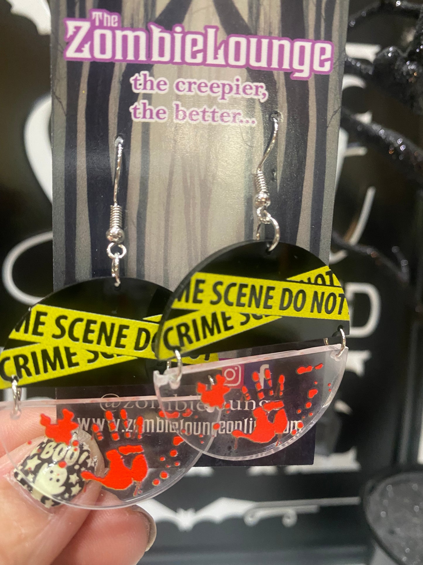 Crime Scene Earrings