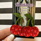 Disco Ball Cherry Earrings