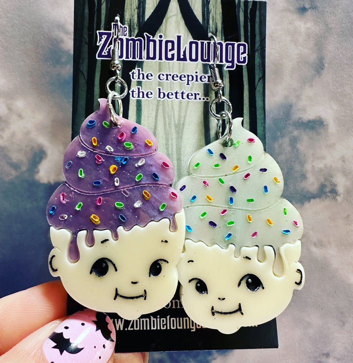 Kewpie Ice Cream Sprinkles Earrings