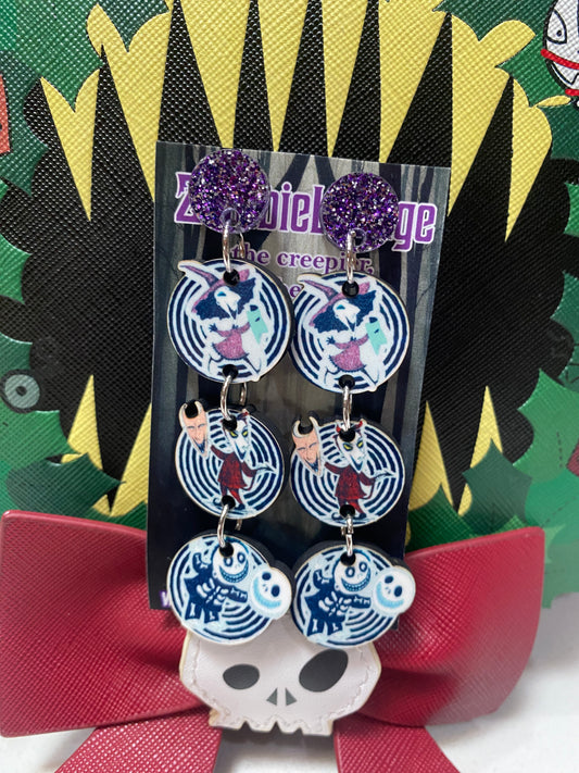 Lock, Shock, and Barrel Earrings