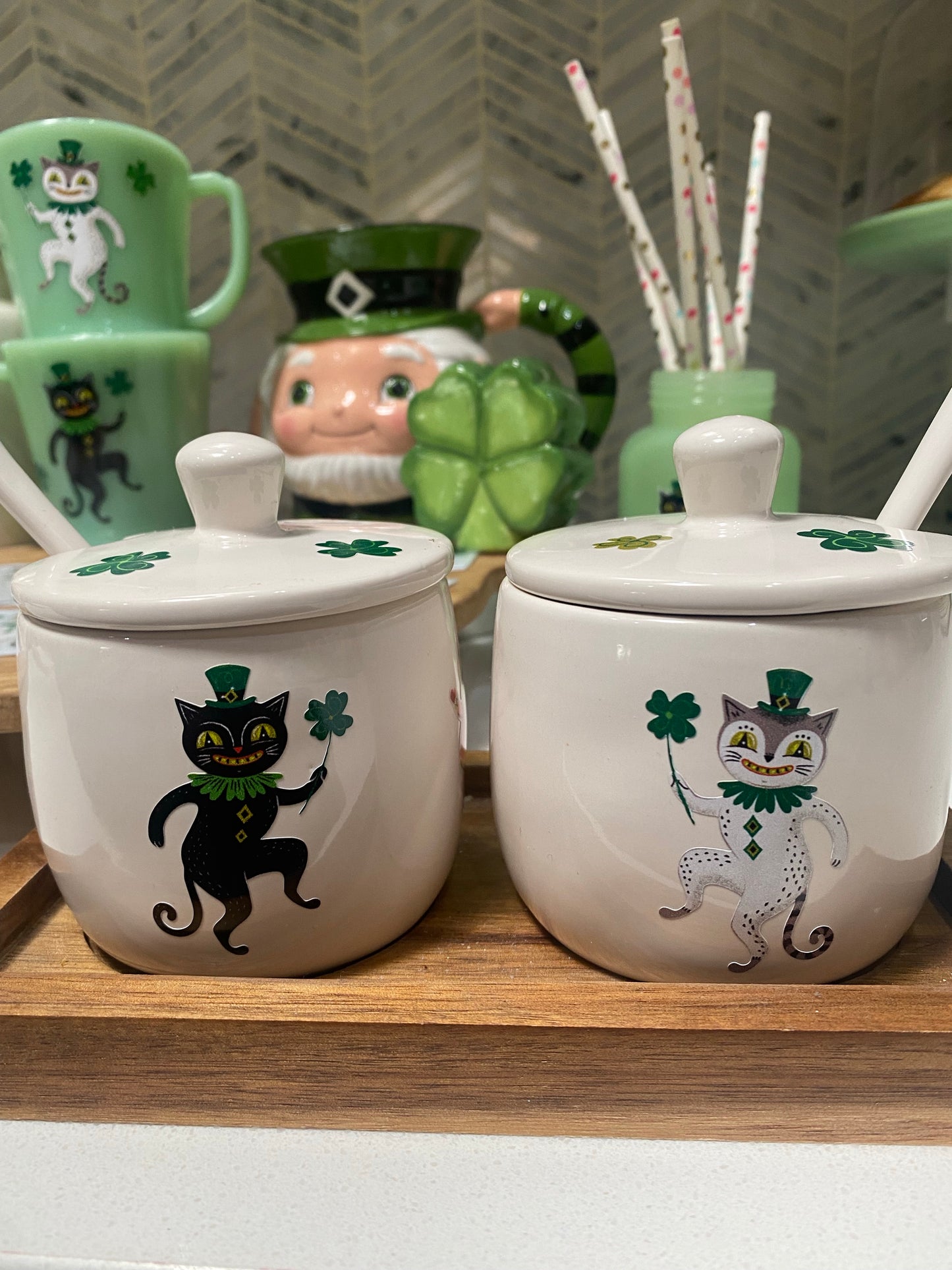 Johanna Parker Design Lucky Cats and Clovers Decals