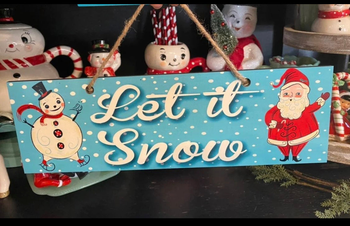 Johanna Parker Let It Snow Sign