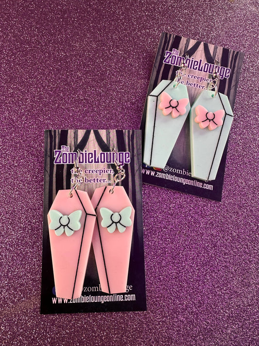 Pastel Coffin Earrings