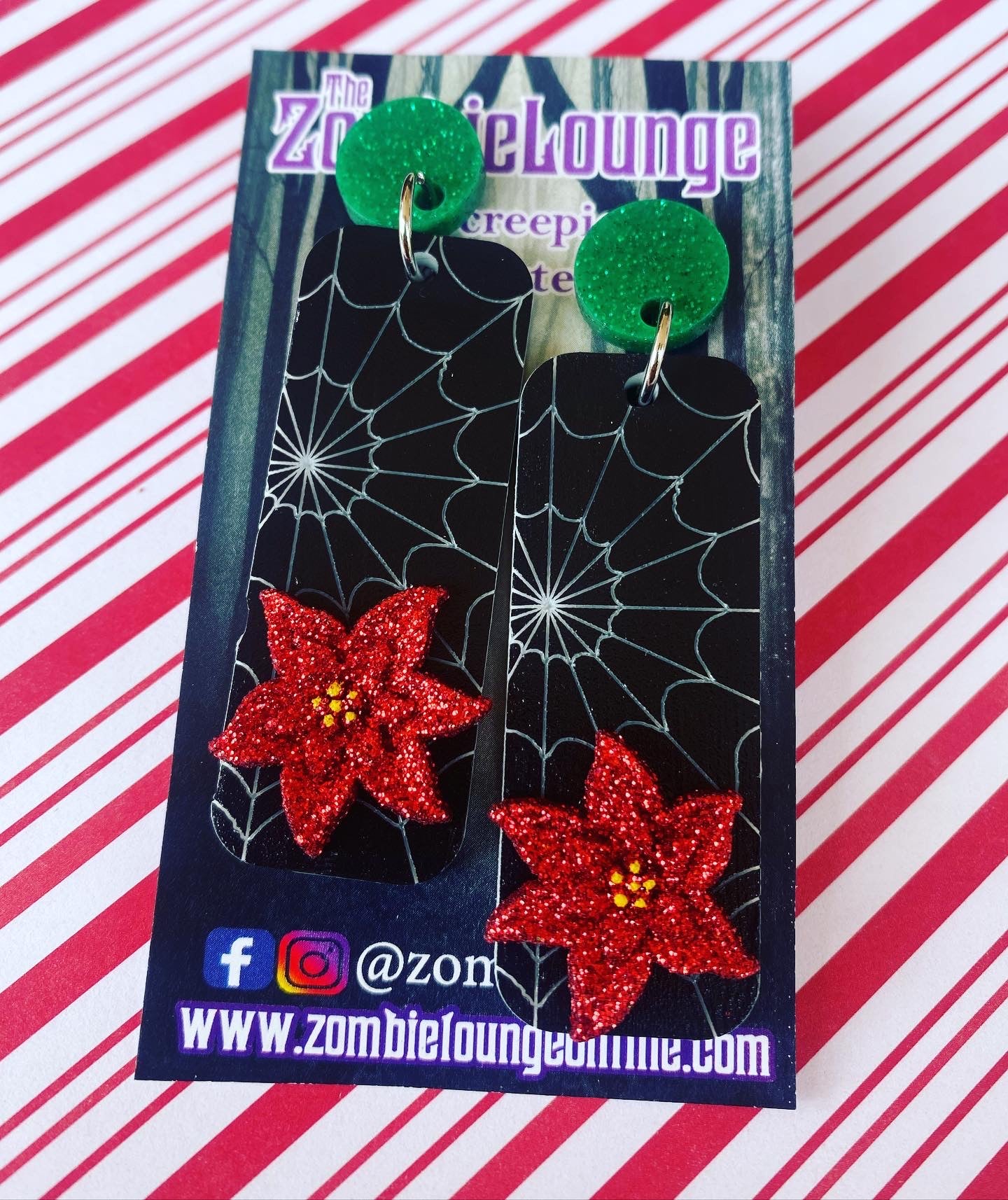 Creepmas Spider Web Earrings